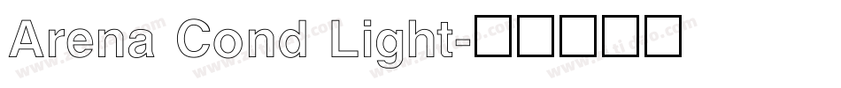 Arena Cond Light字体转换